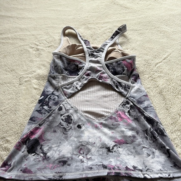 Lululemon Crossback Tank Moody Mirage White Deep Navy / White Size 2 - Picture 6 of 13